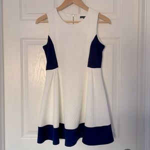 Sequin Hearts Girls white and blue dress. Girls 14
